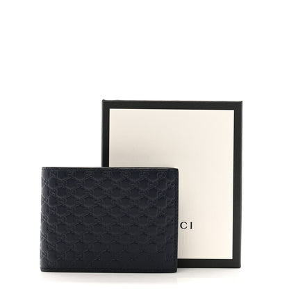 Gucci Microguccissima Bi-Fold Wallet Navy 12 of 12
