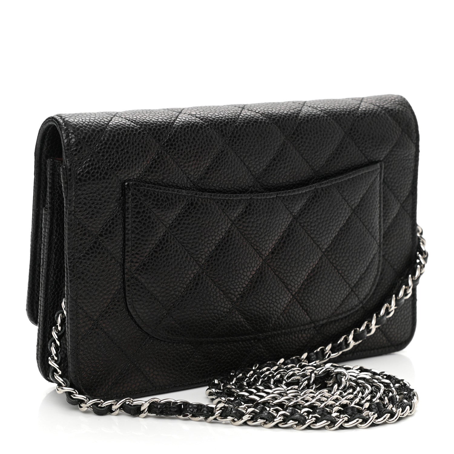 Chanel Caviar Quilted Wallet On Chain WOC Black 3 of 11
