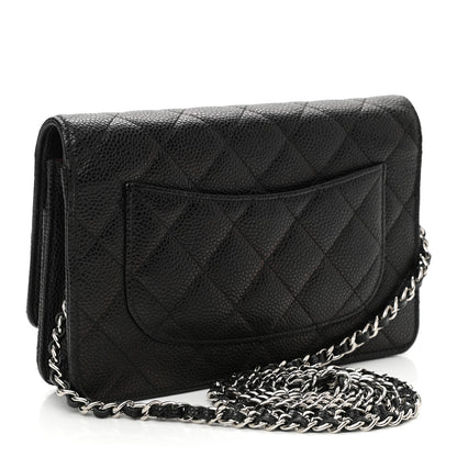 Chanel Caviar Quilted Wallet On Chain WOC Black 3 of 11