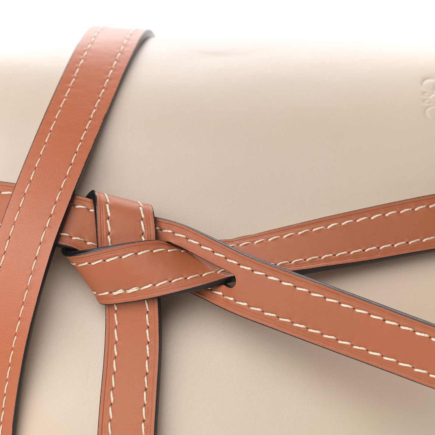 Calfskin Gate Crossbody Bag Ghost Light Ghost