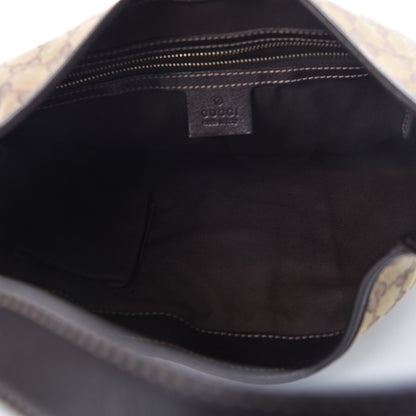 Gucci Monogram Web Jackie O Bouvier Hobo Dark Brown 5 of 12