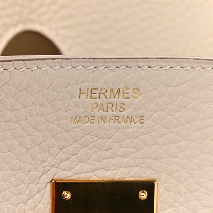 Hermes Taurillon Clemence Birkin 35 Craie 6 of 13