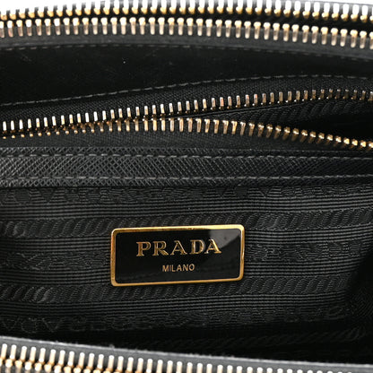 Prada Saffiano Small Galleria Double Zip Tote Black 6 of 16