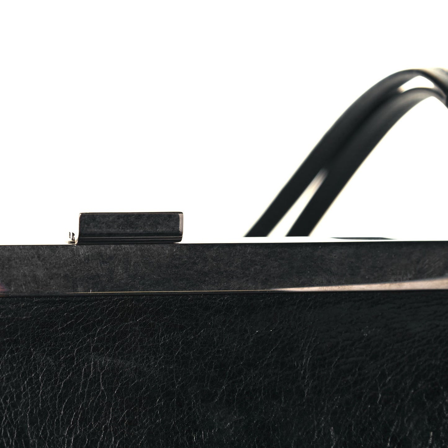 Calfskin Large Clasp Cabas Black