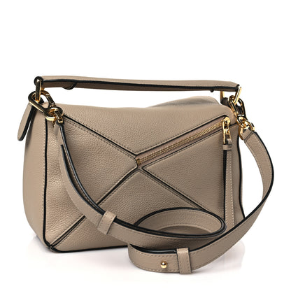 Loewe Grained Calfskin Small Puzzle Bag Sand 3 of 8