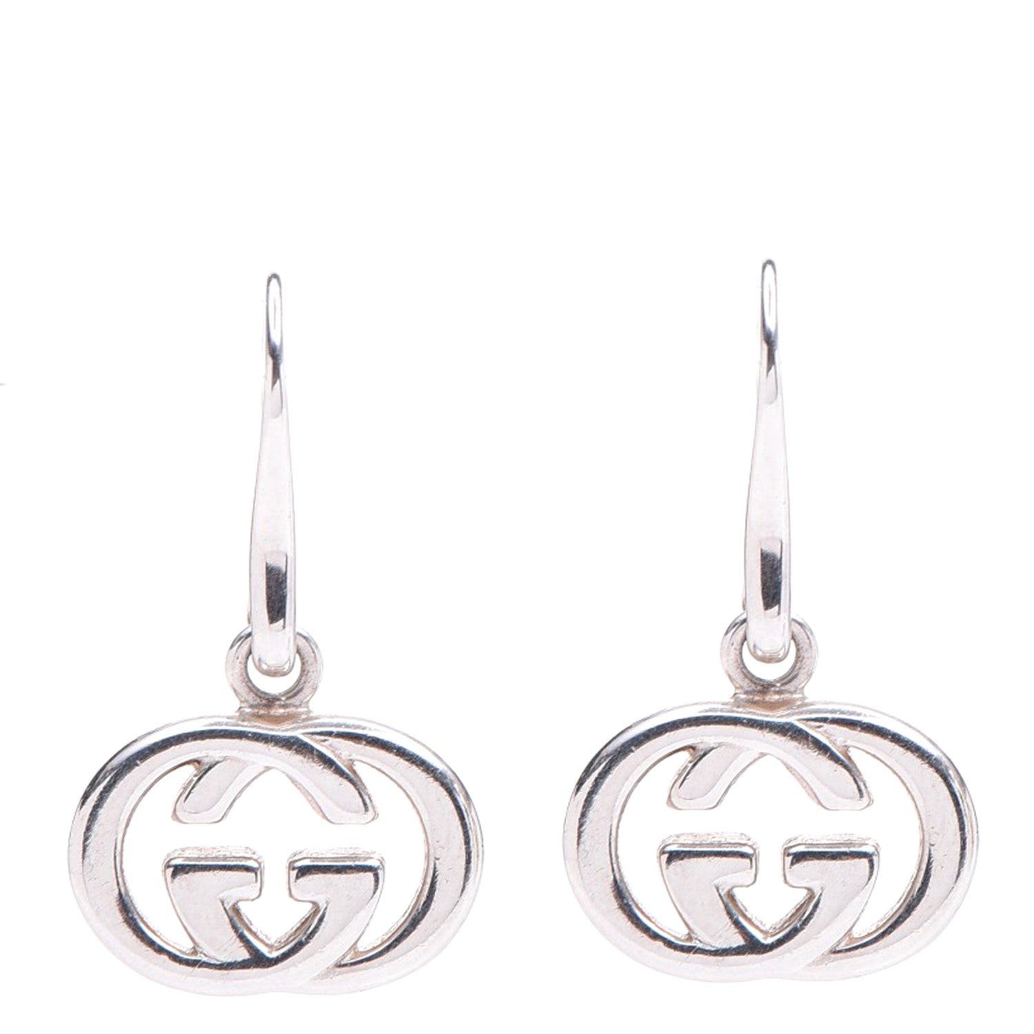 Gucci Sterling Silver Britt Drop Earrings 1 of 3