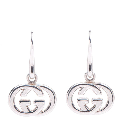 Gucci Sterling Silver Britt Drop Earrings 1 of 3