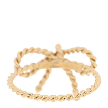 Tiffany 18K Yellow Gold Twist Bow Ring 51 5.75 3 of 4