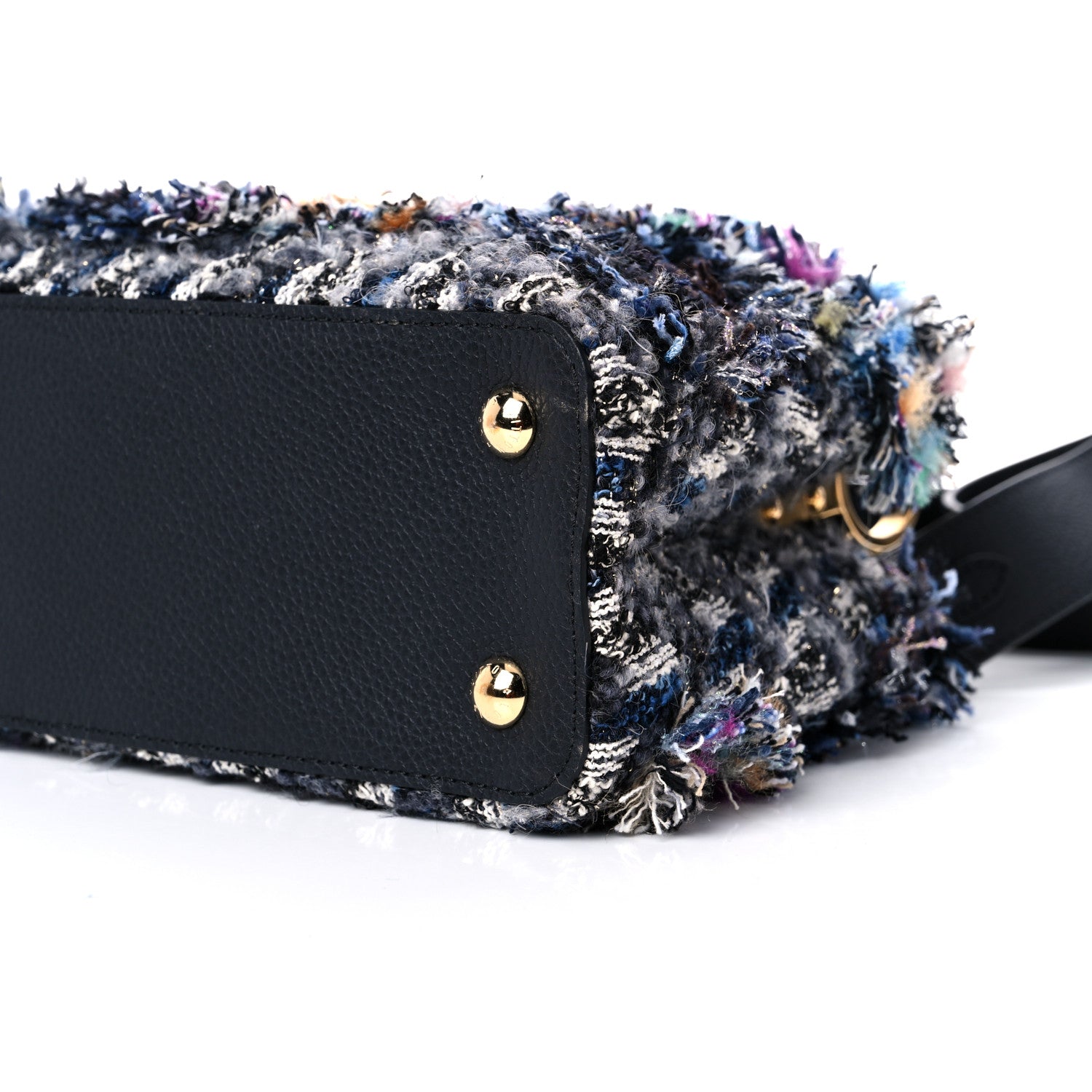 Louis Vuitton Tweed Calfskin Capucines MM Multicolor 9 of 9