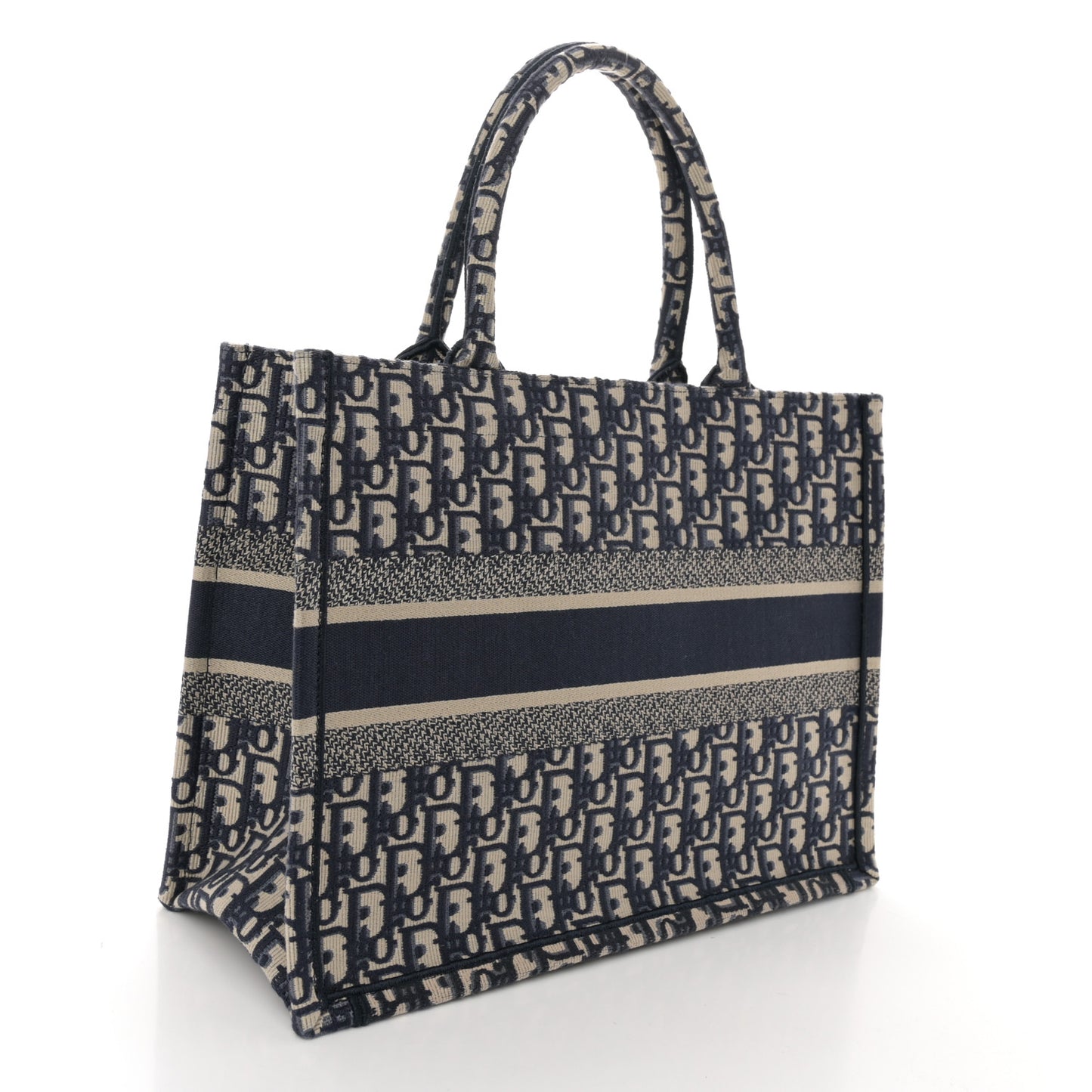 Oblique Medium Book Tote Blue Multicolor