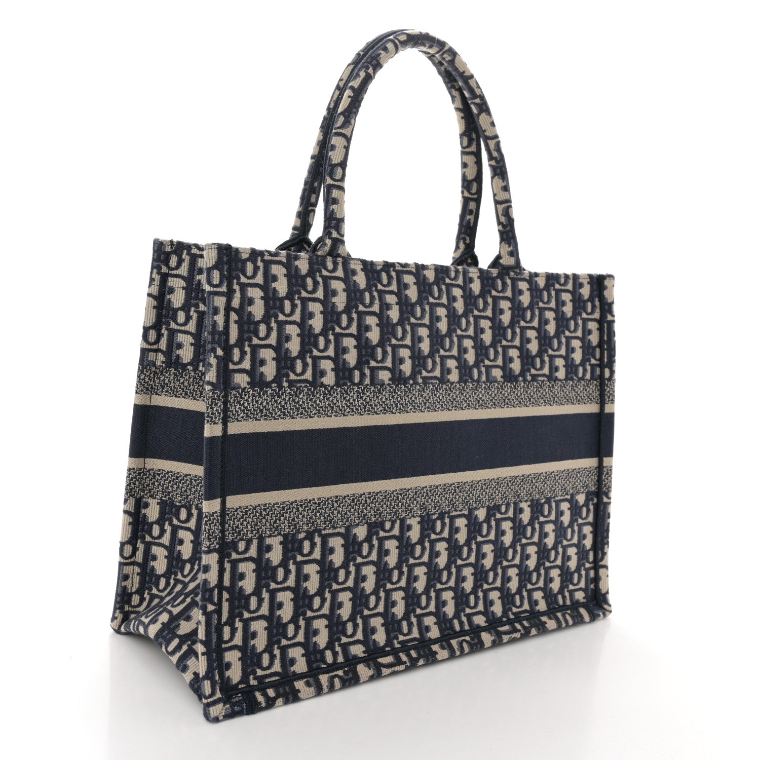 Christian Dior Oblique Medium Book Tote Blue Multicolor 3 of 11
