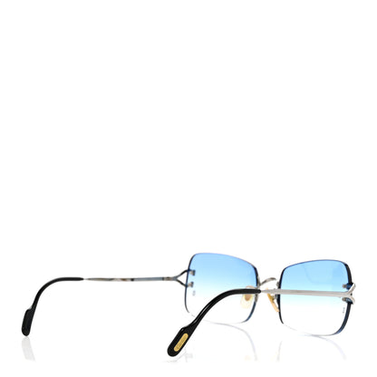 Cartier Metal Rimless Gradient Sunglasses Silver 4 of 7
