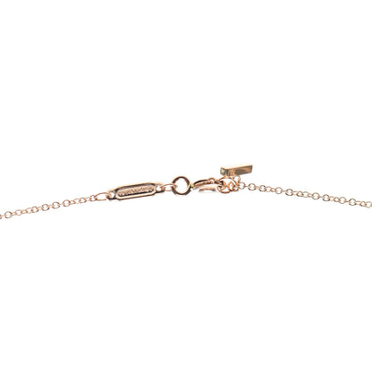 Tiffany 18K Rose Gold Large T Smile Pendant Necklace 5 of 6
