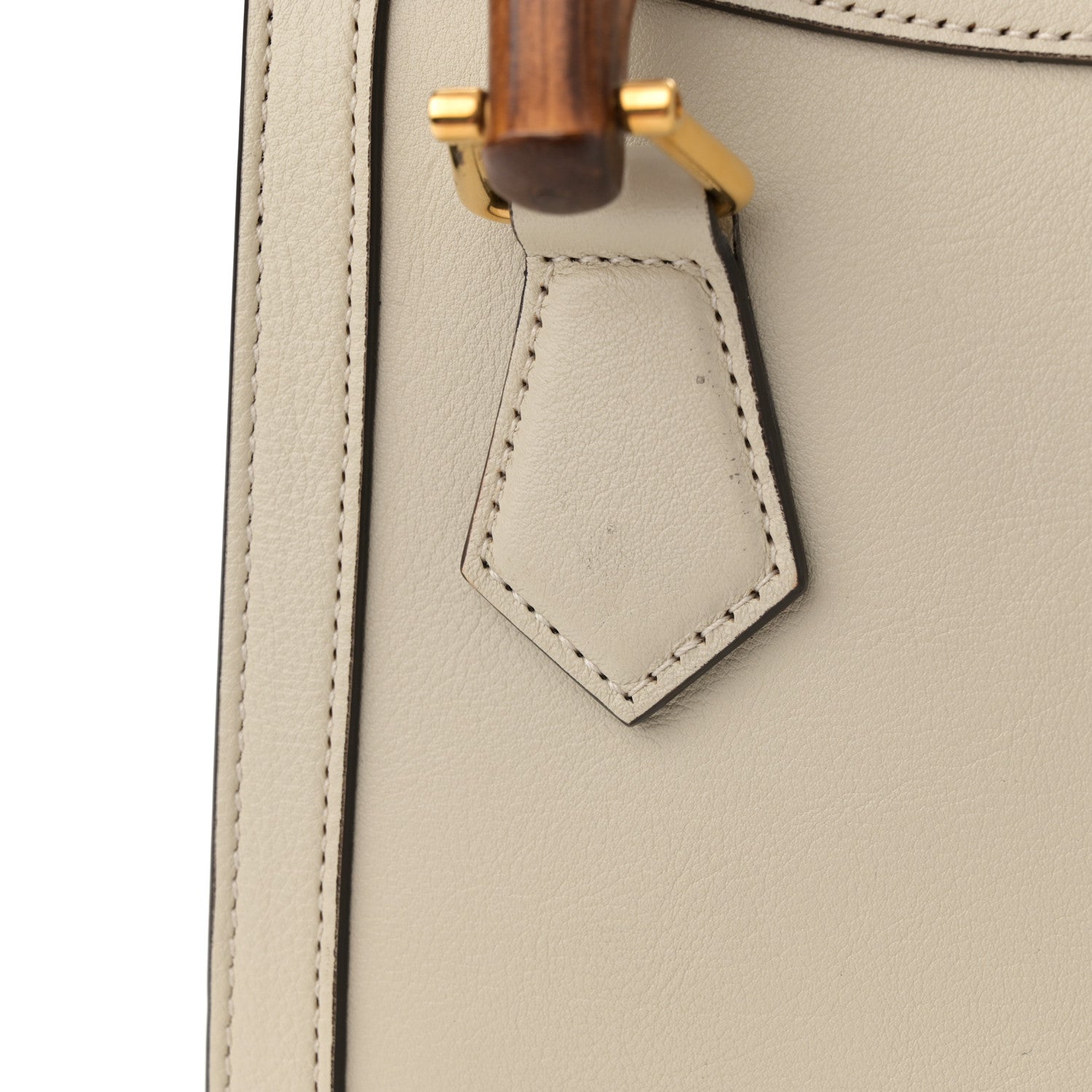 Gucci Wonka Grain Calfskin Mini Diana Tote Bag Mystic White 12 of 18