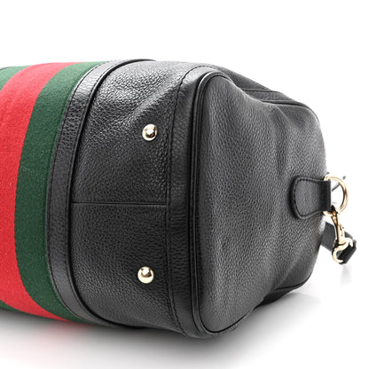 Gucci Calfskin Vintage Web Medium Boston Black 11 of 15