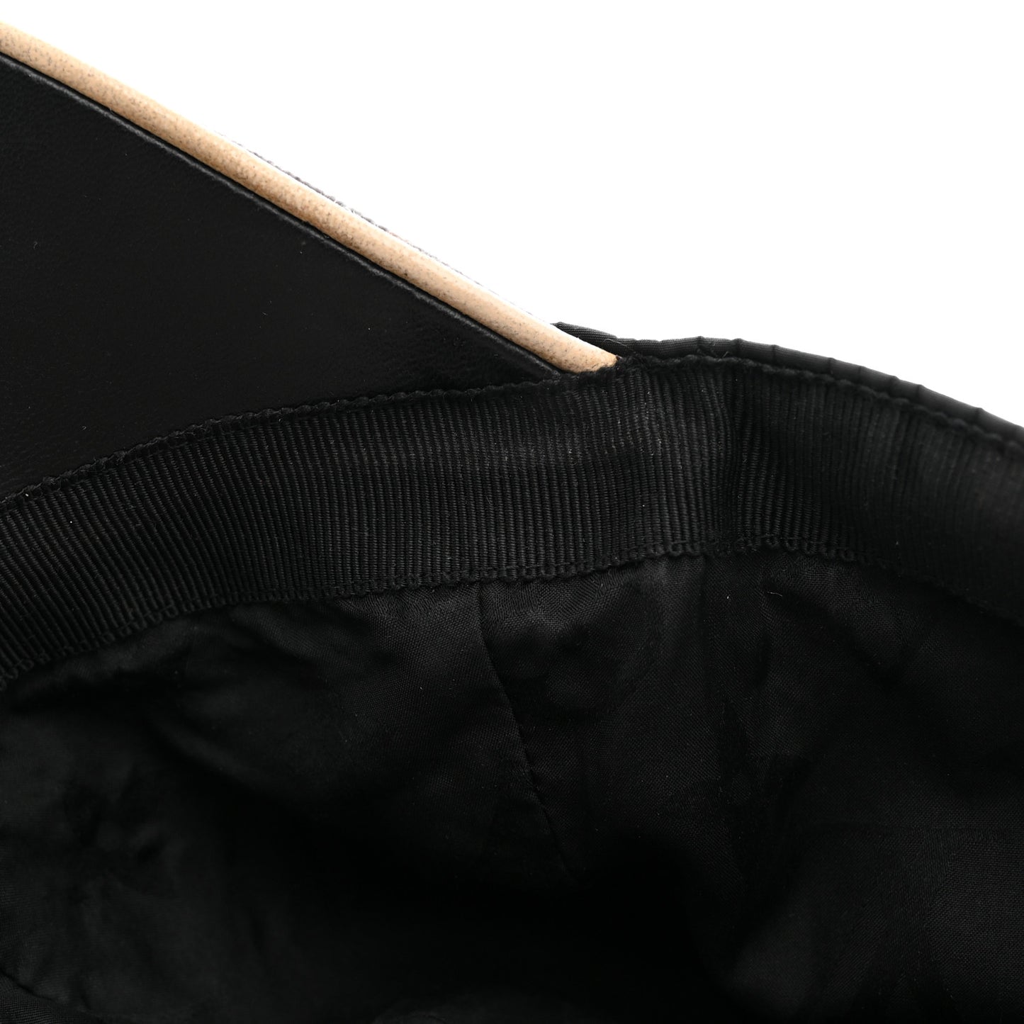 Polyester Silk Monogram LV Get Ready Cap M Black