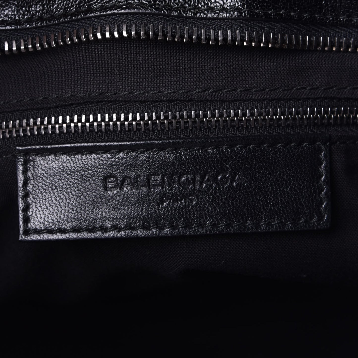 Chevre Iridescent Metallic Edge Hardware City Black