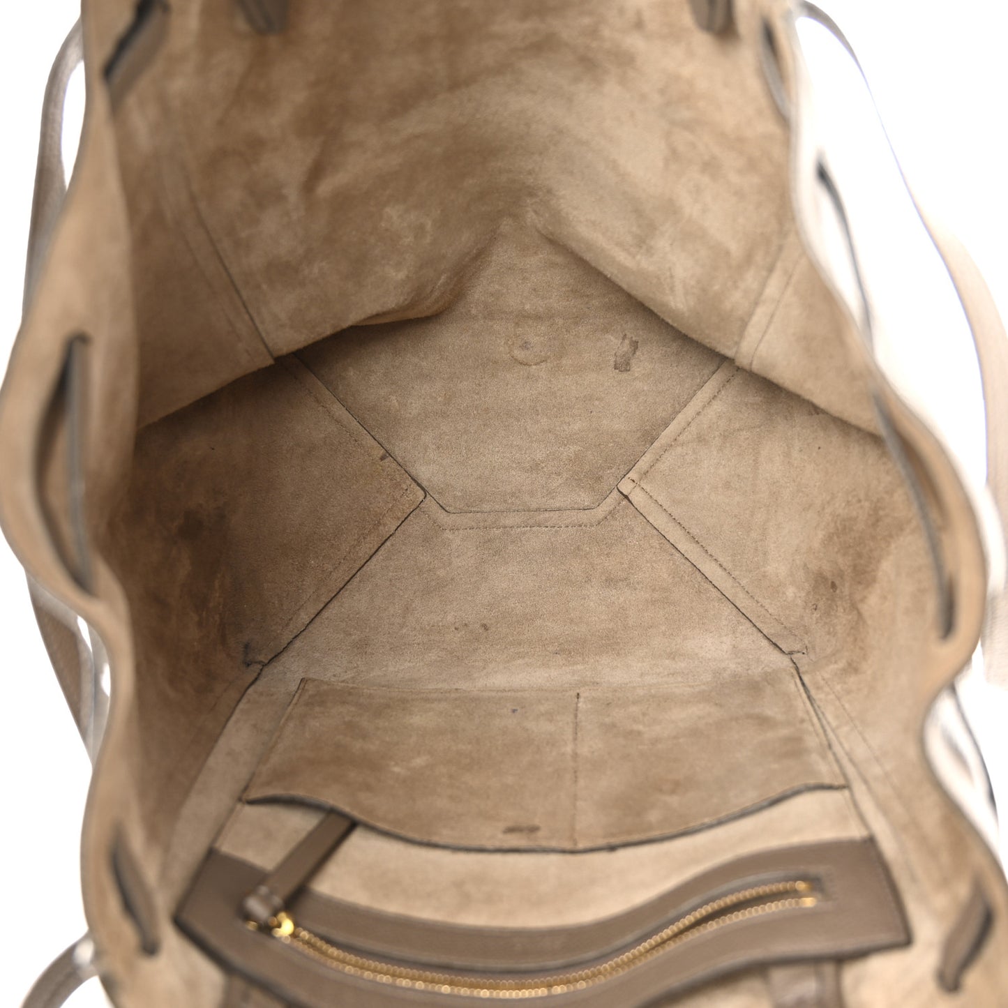 Soft Grained Calfskin Medium Belt Cabas Phantom Taupe