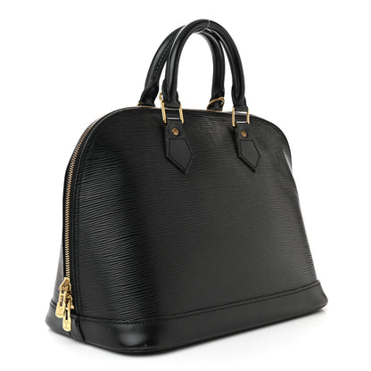 Louis Vuitton LOUIS VUITTON Epi Alma PM Black 3 of 17