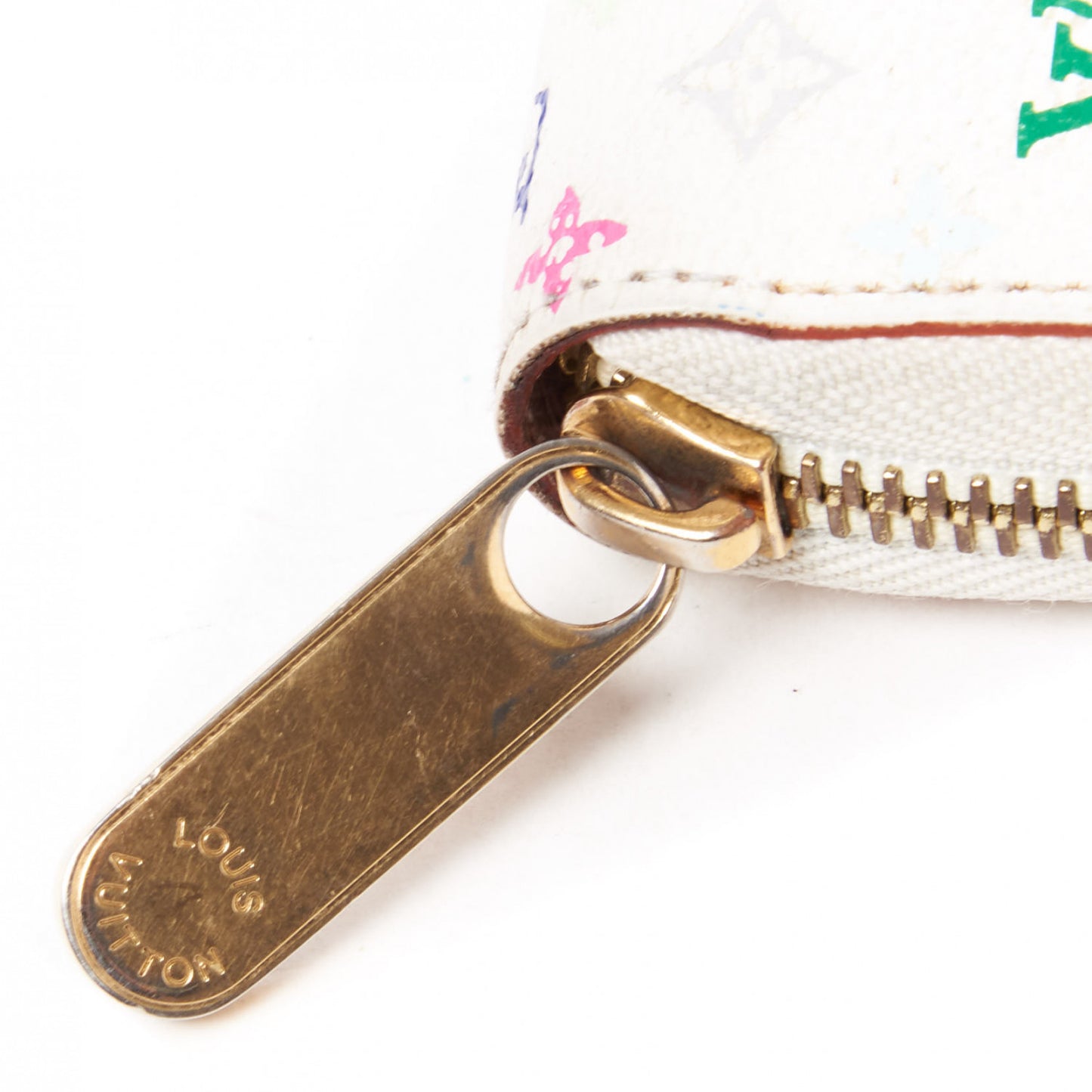 Monogram Multicolor Zippy Wallet White Litchi