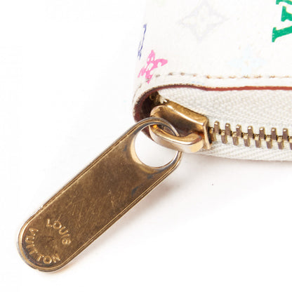 Louis Vuitton Monogram Multicolor Zippy Wallet White Litchi 6 of 9