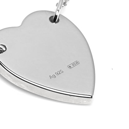 Gucci Sterling Silver Trademark Heart Bracelet 4 of 5