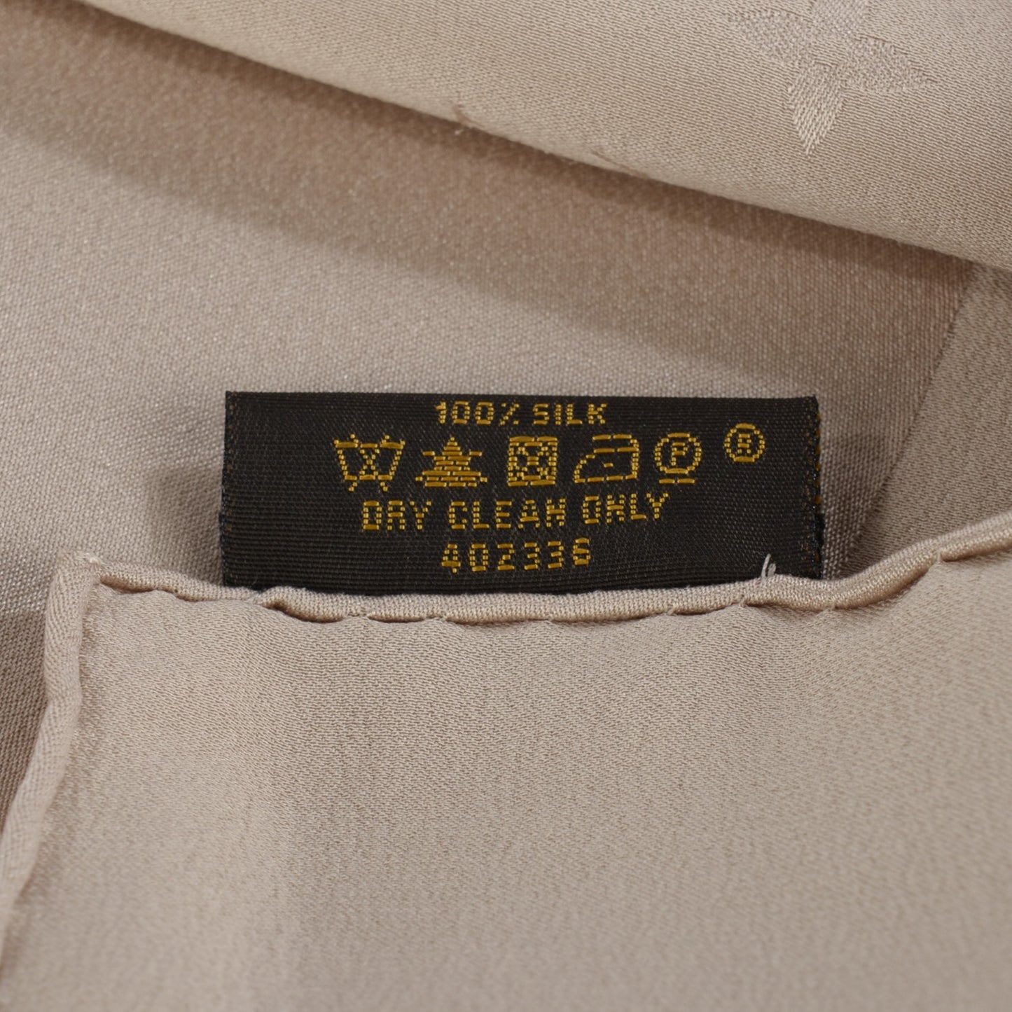 Silk Monogram Monaco Square Scarf Beige