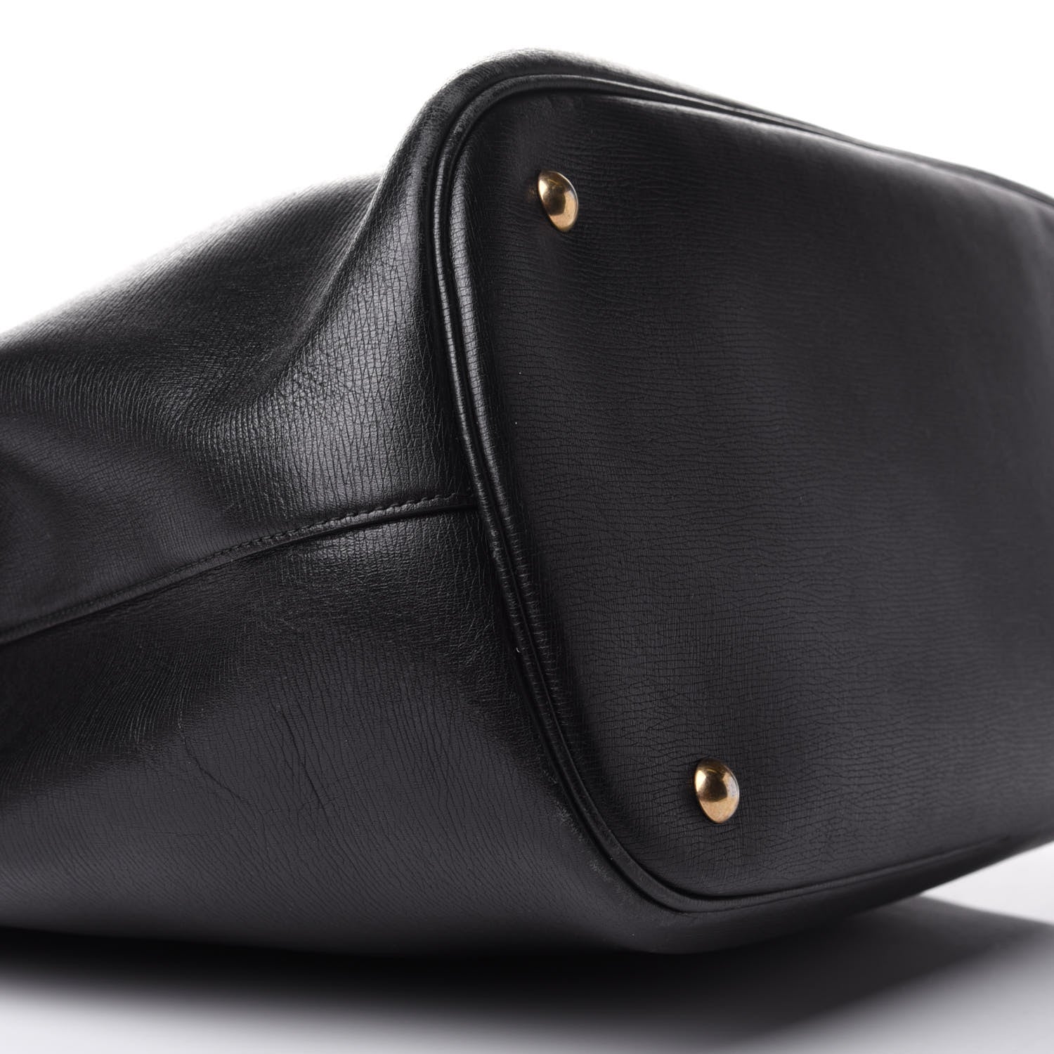 Gucci Textured Calfskin Large Bright Bit Tote Black 8 of 10