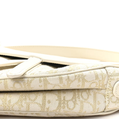 Christian Dior Oblique Smooth Calfskin Saddle Bag With Strap Latte 10 of 10