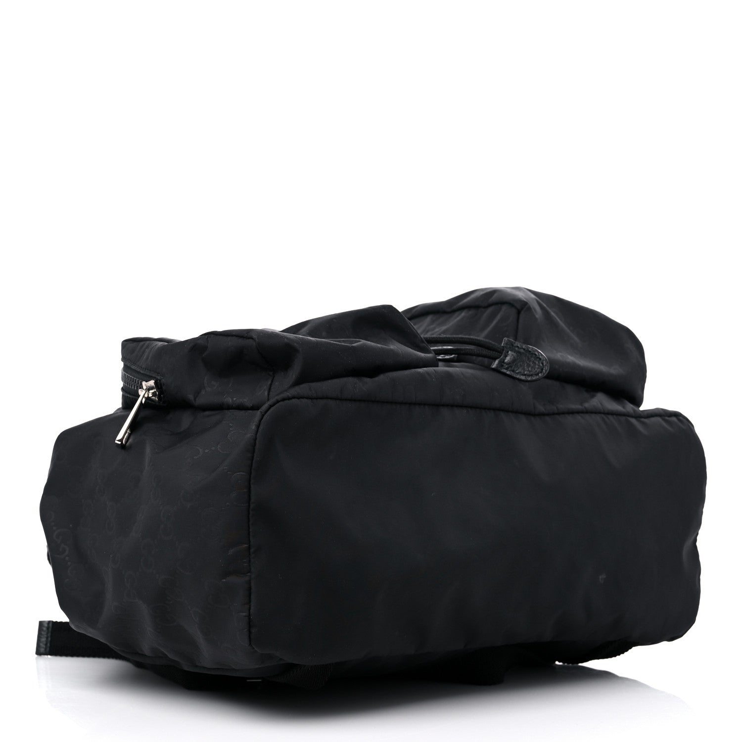 Gucci Nylon Monogram Small Single Buckle Backpack Black 4 of 11