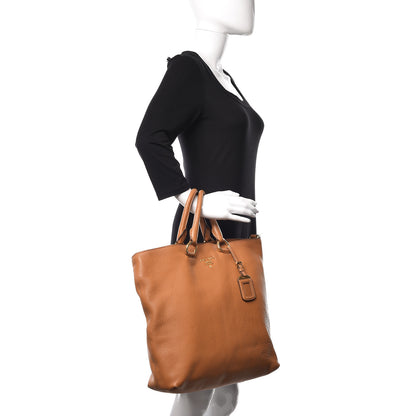 Prada Vitello Daino Tote Ocra 2 of 20