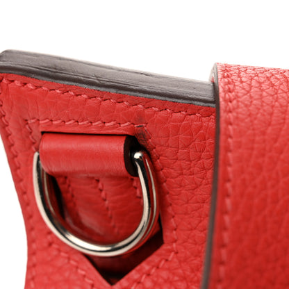 Hermes Taurillon Clemence Jypsiere 28 Rouge Pivoine 11 of 14