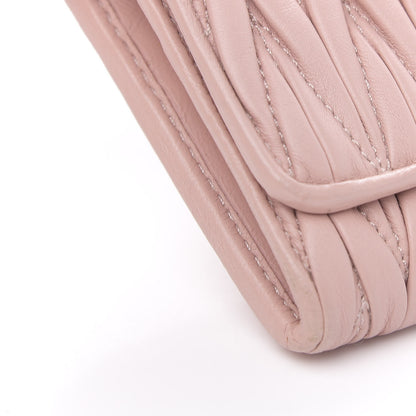 Miu Miu Nappa Matelasse Flap Wallet Cammeo 8 of 10