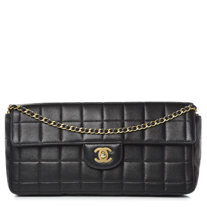 Chanel Lambskin East West Chocolate Bar Flap Black 1 of 15