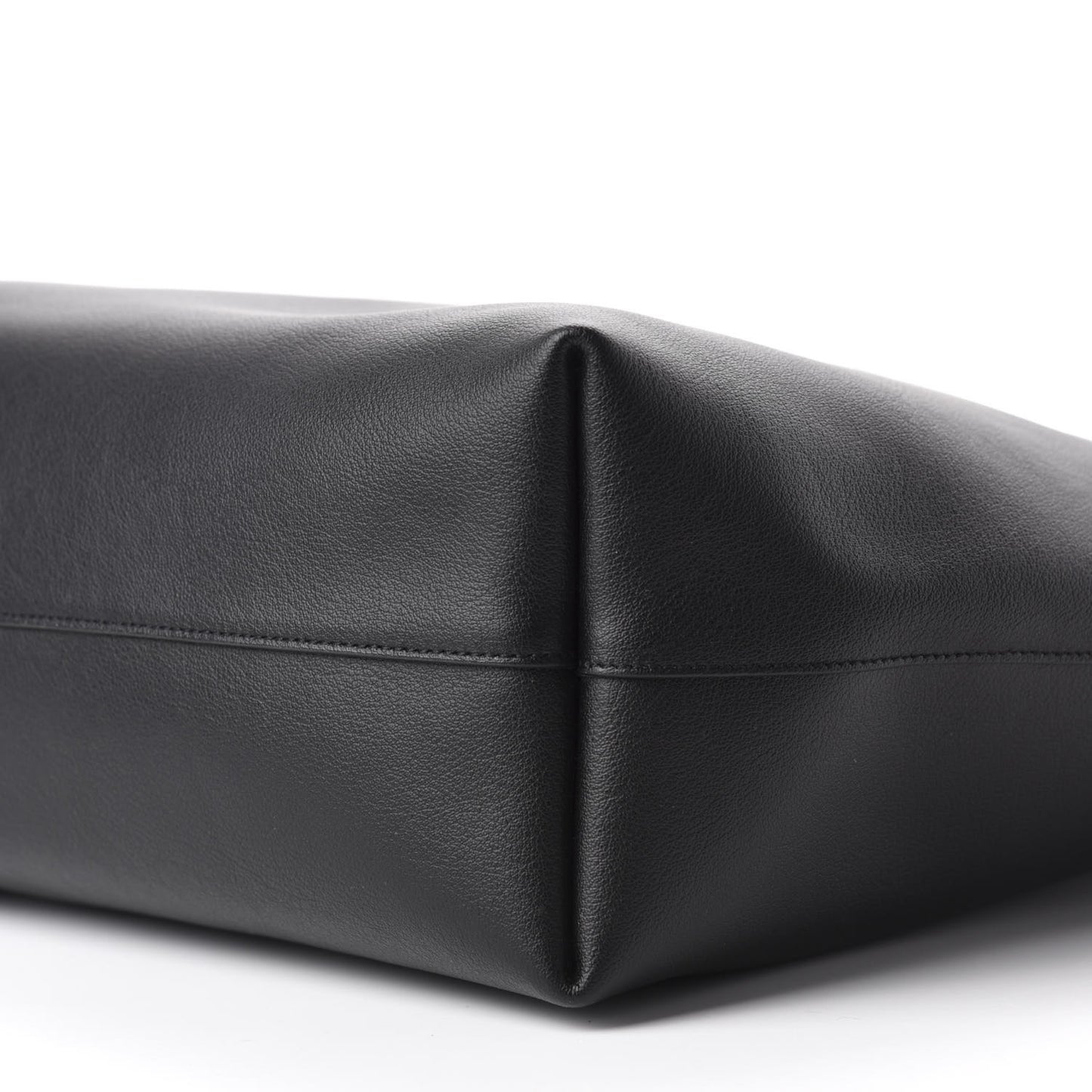 Calfskin Large Shopping Tote Black