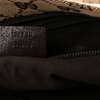 Gucci Monogram Web Small Flat Messenger Crossbody Dark Brown 7 of 10
