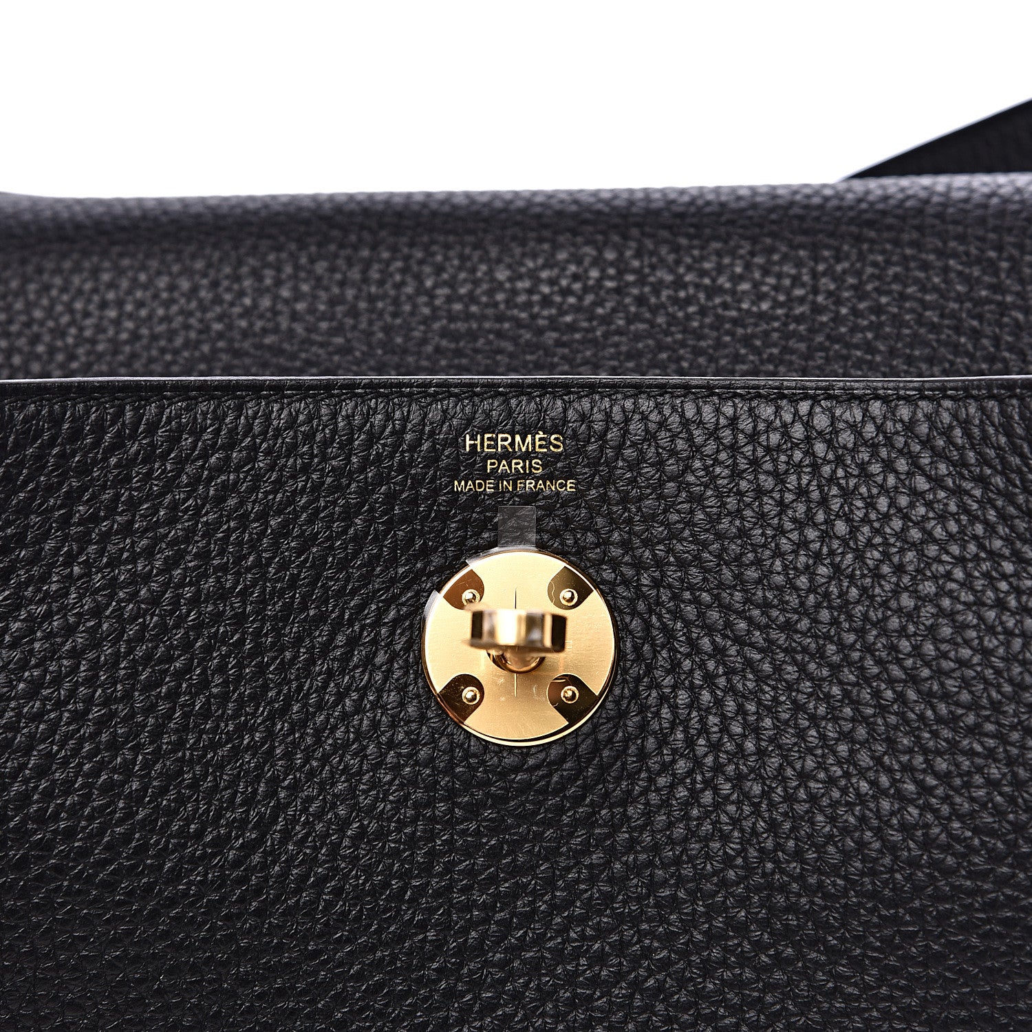 Hermes Taurillon Clemence Lindy 26 Black 5 of 8