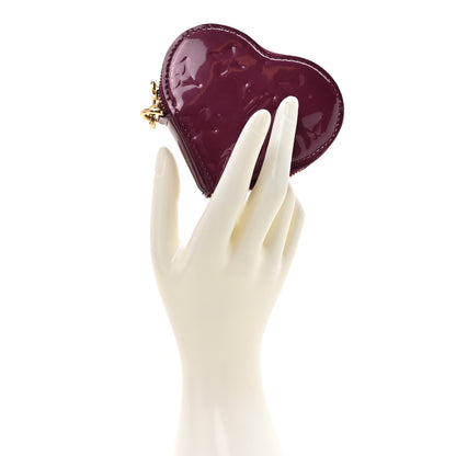 Louis Vuitton Vernis Heart Coin Purse Violet 2 of 8