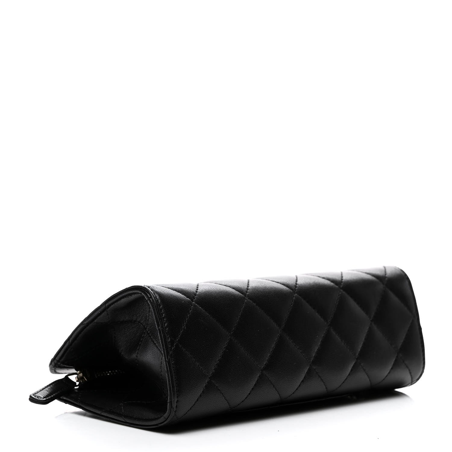 Chanel Lambskin Quilted Cosmetic Case Black 4 of 11