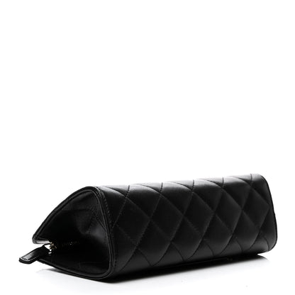 Chanel Lambskin Quilted Cosmetic Case Black 4 of 11