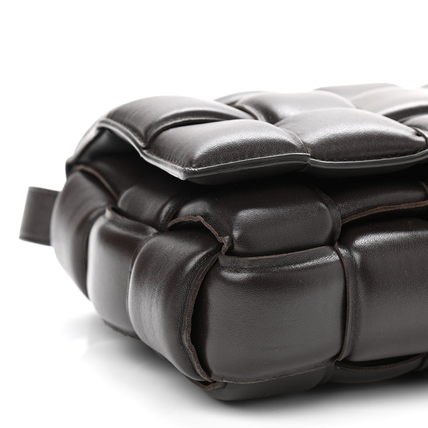 Nappa Maxi Intreccio Padded Cassette Crossbody Bag