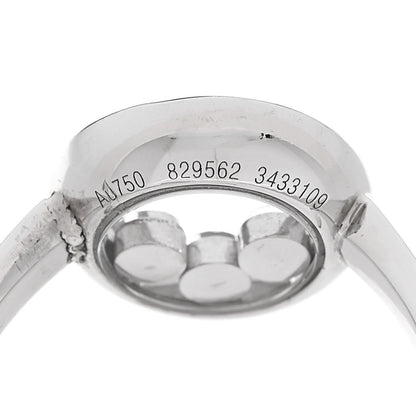 Chopard 18K White Gold 3 Happy Diamond Icons Ring 48 4.5 6 of 6