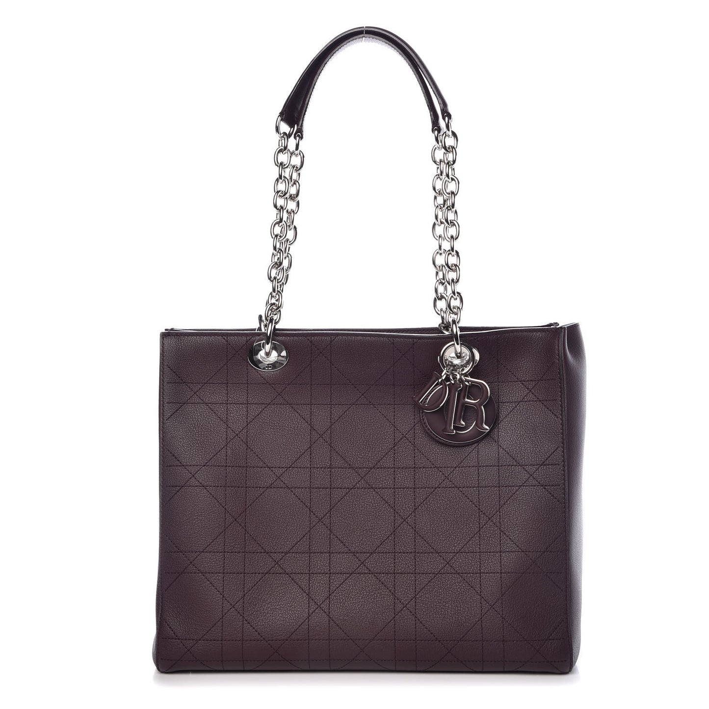 Grained Calfskin Cannage Medium Ultradior Tote Bordeaux