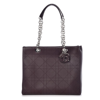 Christian Dior Grained Calfskin Cannage Medium Ultradior Tote Bordeaux 1 of 7