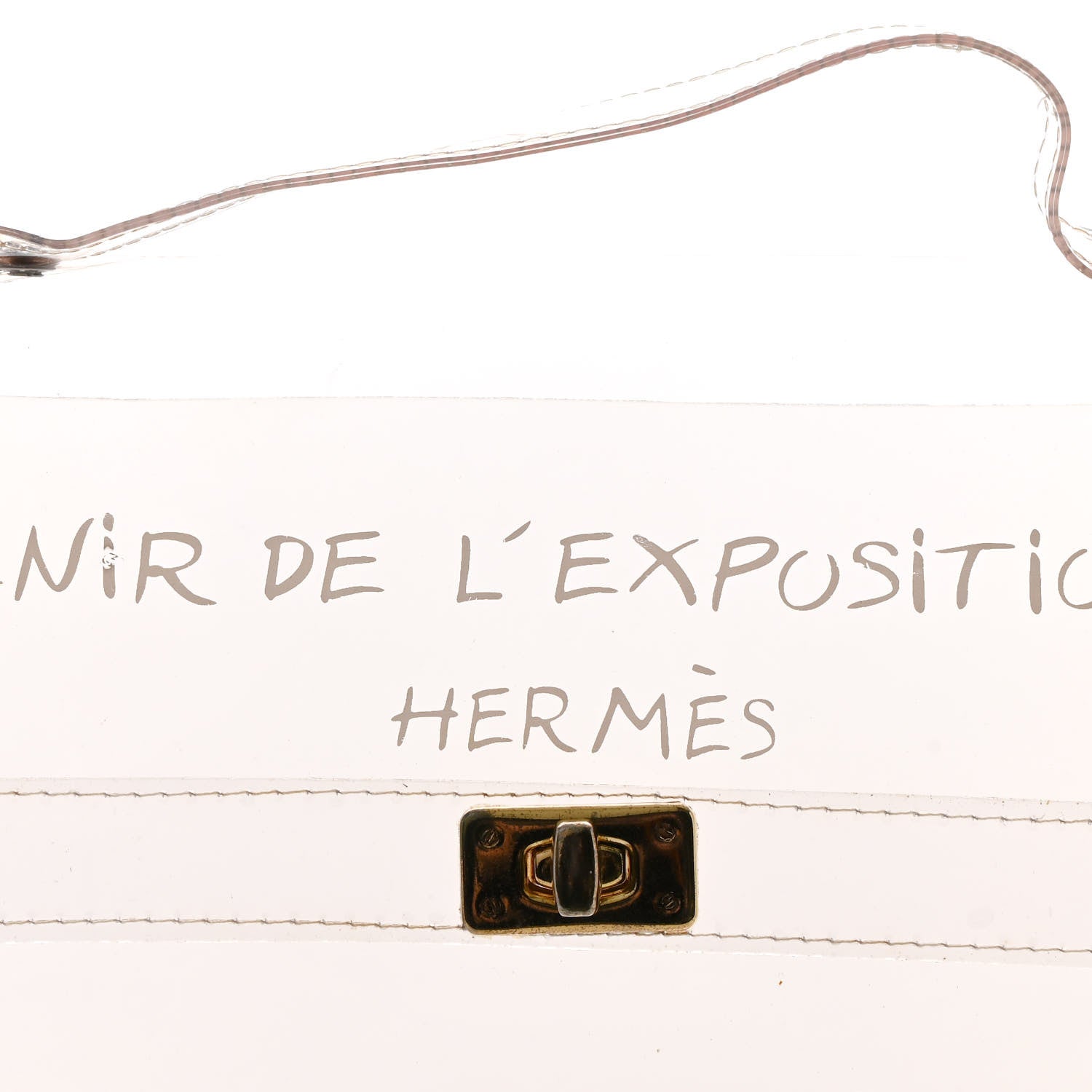 Hermes Vinyl Souvenir De L'Exposition Kelly Transparent 6 of 9