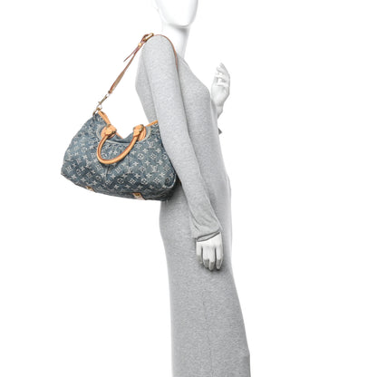 Louis Vuitton Denim Neo Cabby MM Blue 2 of 14