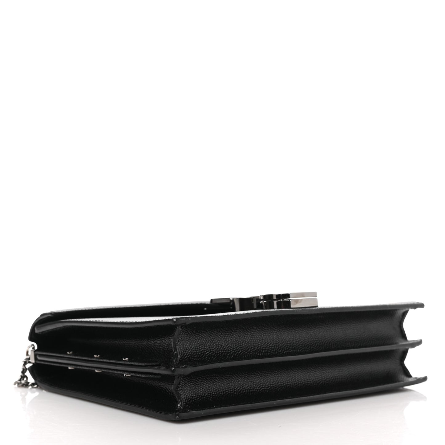 Grain De Poudre Monogram Cassandra Clasp Bag Black