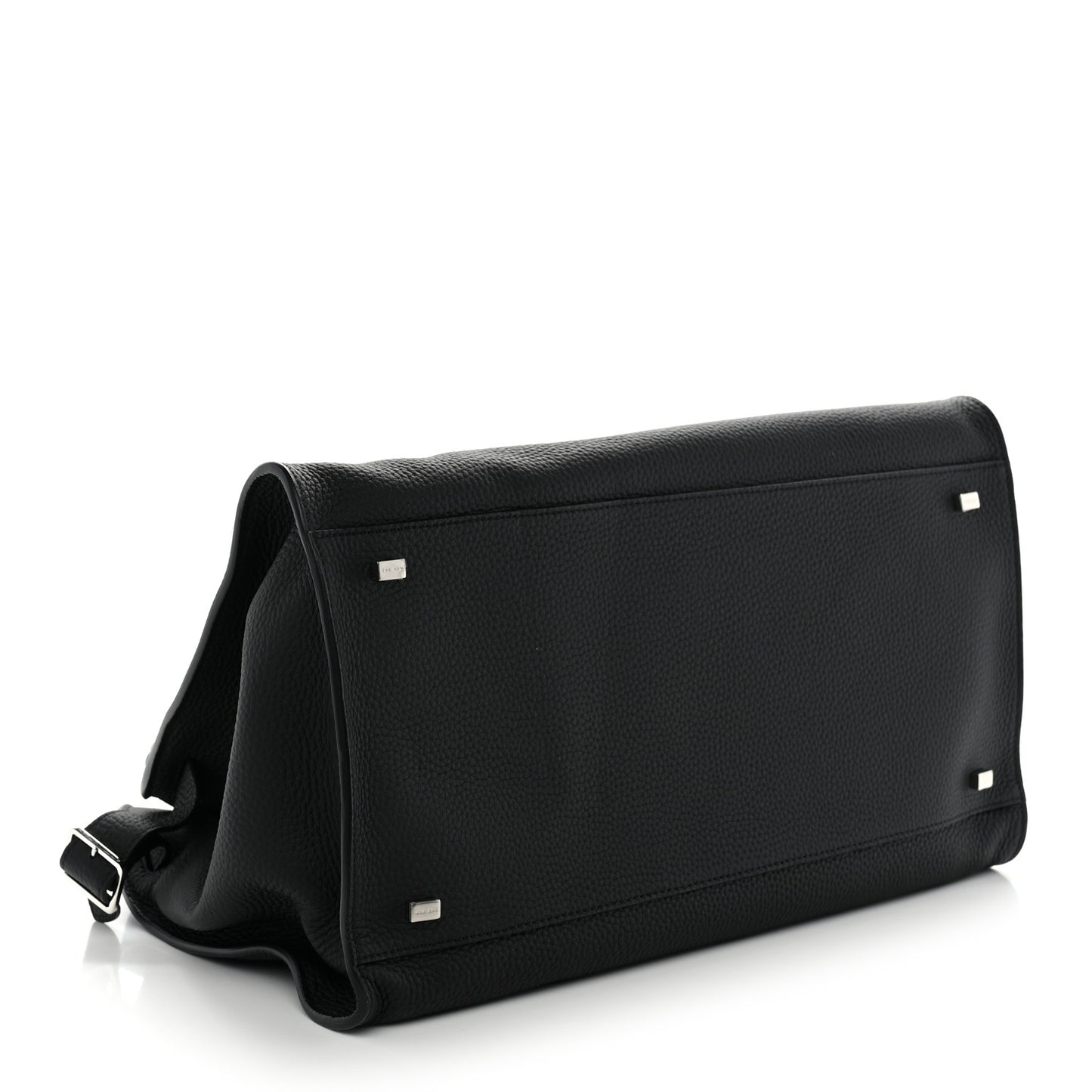Matte Grained Calfskin Soft Margaux 15 Black