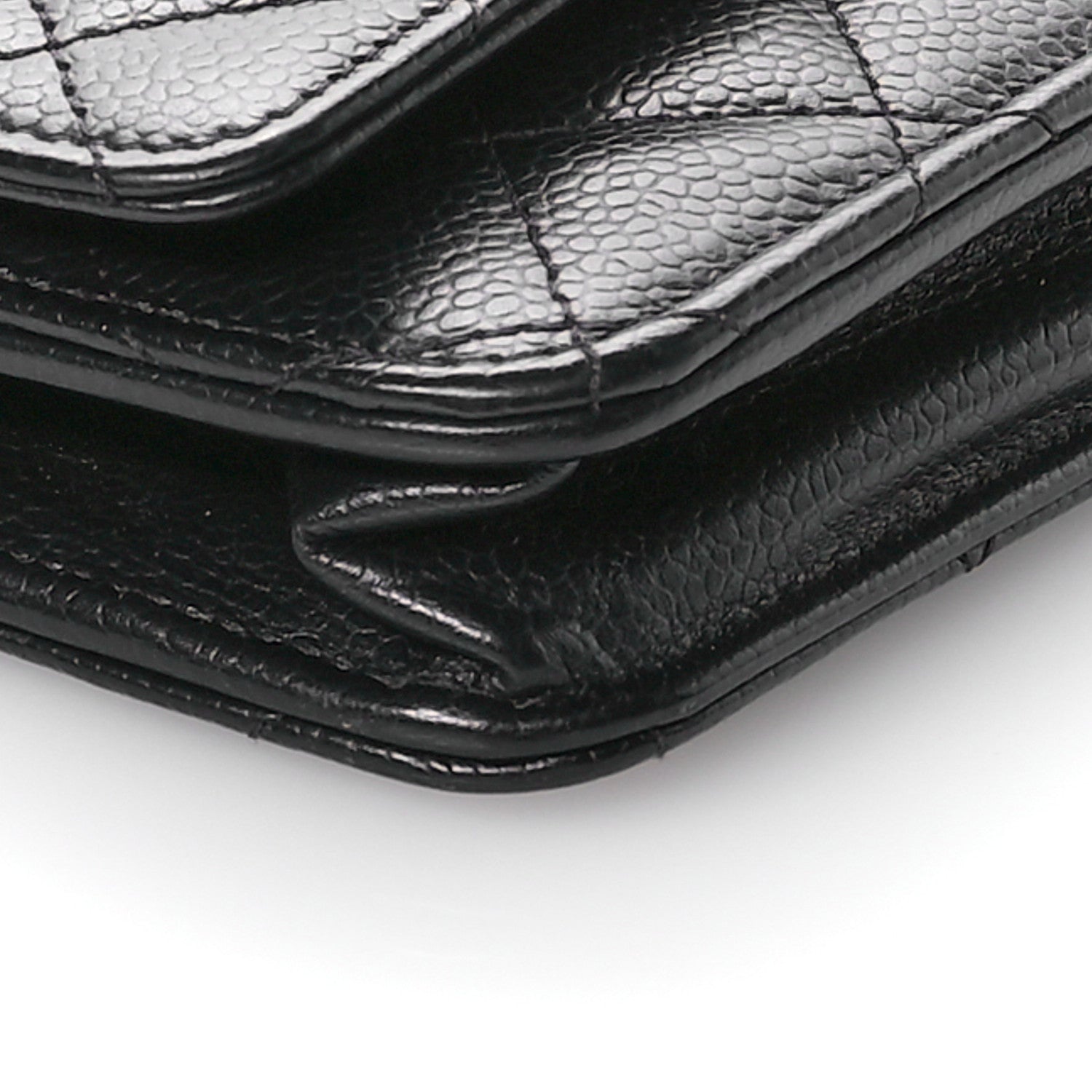 Chanel Caviar Quilted Wallet on Chain WOC Black 10 of 12