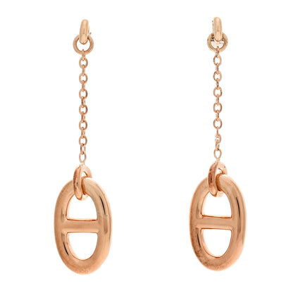 Hermes 18K Rose Gold PM Farandole Drop Earrings 1 of 5
